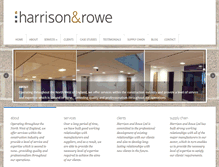 Tablet Screenshot of harrisonandrowe.com